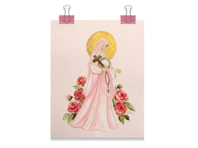 FINE ART – SANTA RITA DE CÁSSIA ROSA