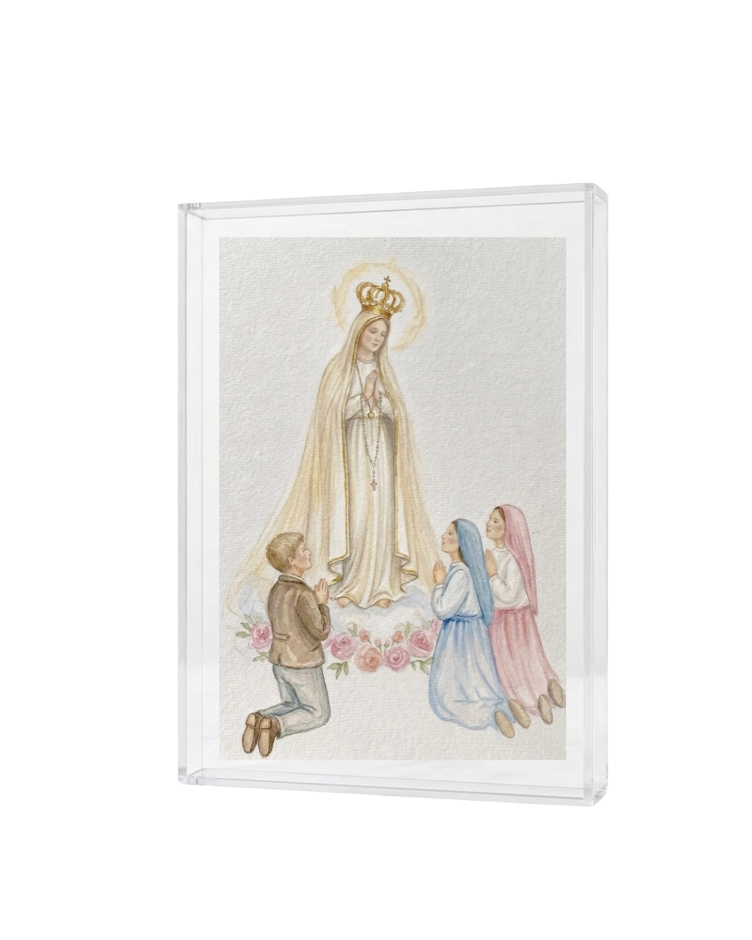 FINE ART - NOSSA SENHORA DE FÁTIMA E OS PASTORINHOS