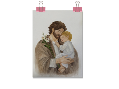 FINE ART – SÃO JOSÉ E MENINO JESUS