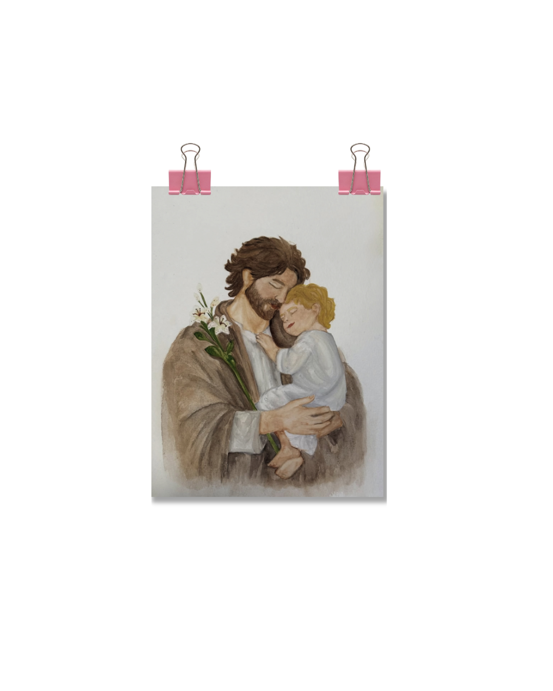 FINE ART - SÃO JOSÉ E MENINO JESUS - Imagem 2