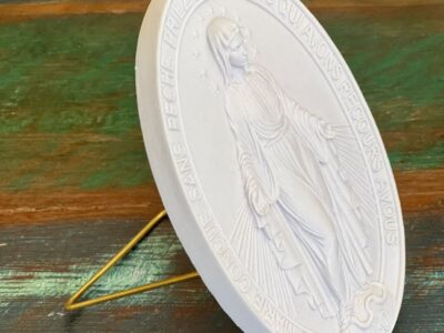 Medalha Milagrosa – Pó de mármore – 15 cm