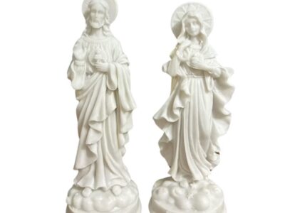 Sagrado Coraçõa de Jesus e de Maria – Resina – 20 cm