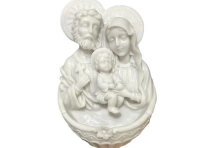 Pia água benta Sagrada Família – Resina – 17 cm