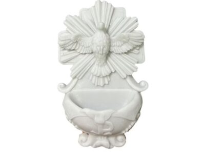 Pia Água Benta Divino Espirito Santo – Resina – 17 cm