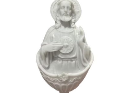 Pia Água Benta Sagrado Coração – Resina – 17 cm