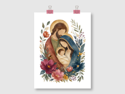 FINE ART – SAGRADA FAMILIA COLORIDA