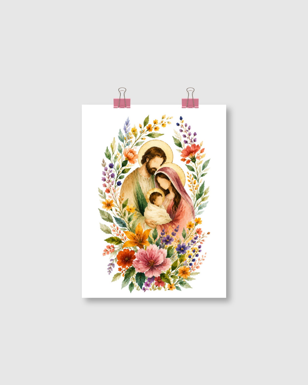 FINE ART - SAGRADA FAMILIA FLORAL - Imagem 2