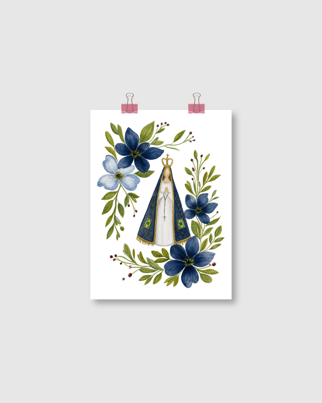 FINE ART - NOSSA SENHORA APARECIDA FLORAL - Imagem 2